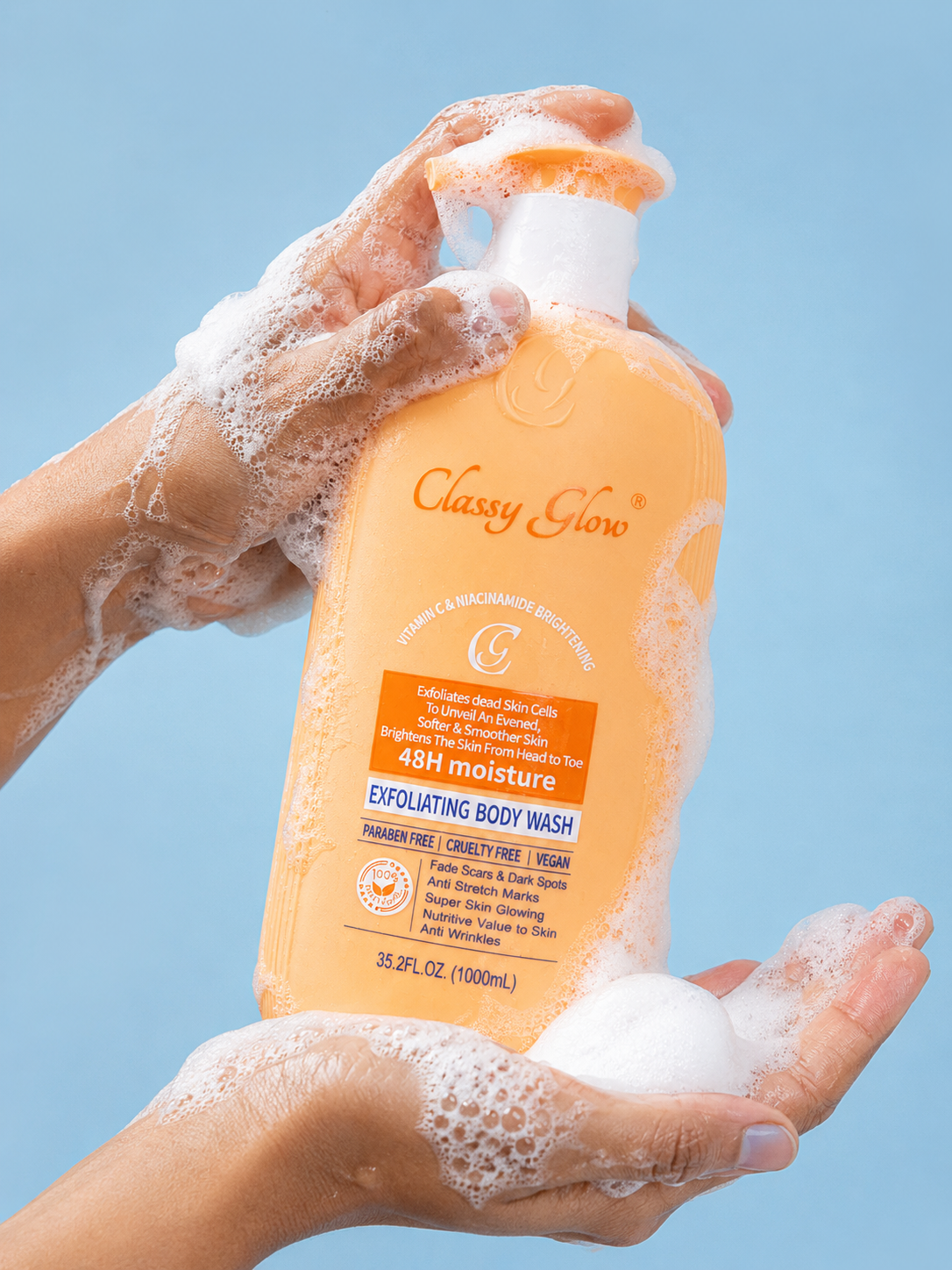 Classy Glow Vitamin C + Niacinamide Brightening & Exfoliating Body Wash